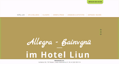Desktop Screenshot of hotel-liun.ch